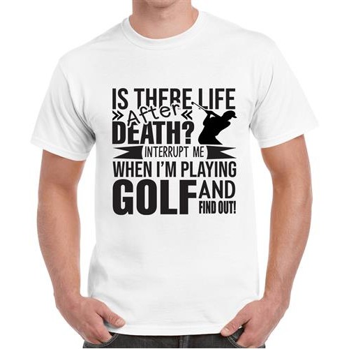 Men's Golf Find Out Graphic Printed T-shirt