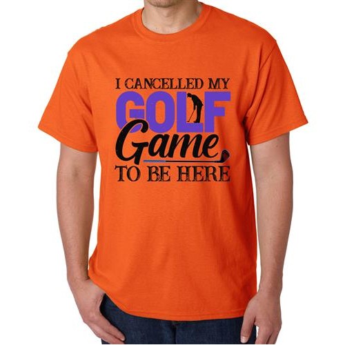 Men's Golf Game Graphic Printed T-shirt