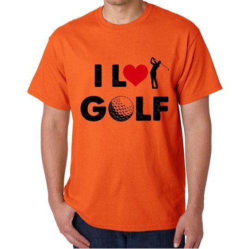 Men's Golf Love Graphic Printed T-shirt