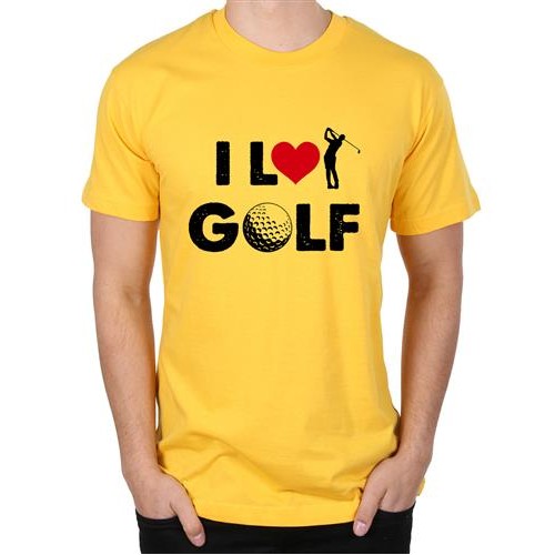 Men's Golf Love Graphic Printed T-shirt