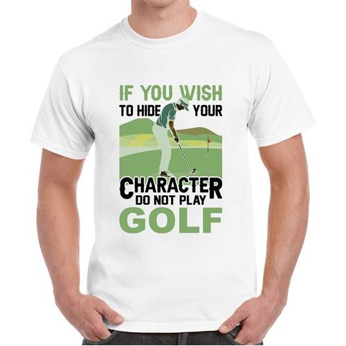 Men's Golf Play Hide Graphic Printed T-shirt