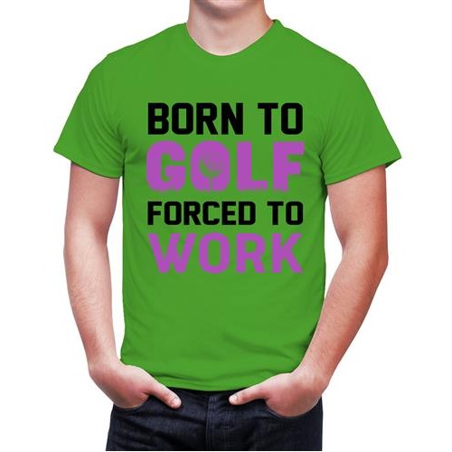 Men's Golf Work Graphic Printed T-shirt