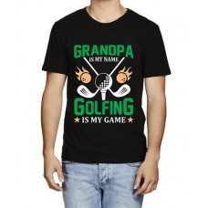 Men's Golfing Grandpa Graphic Printed T-shirt
