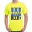 Men's Good Friends Beer Graphic Printed T-shirt