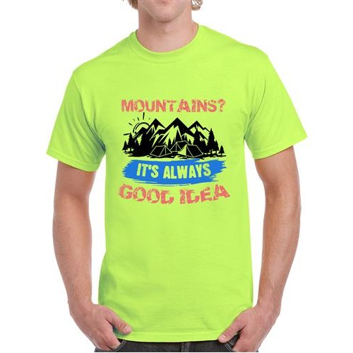 Men's Good Idea Always Graphic Printed T-shirt