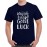 Men's Good Luck Me Graphic Printed T-shirt