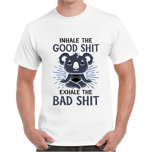 Men's Good Shit Bad Shit Graphic Printed T-shirt