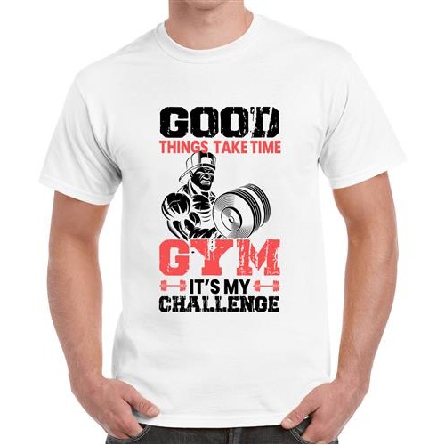Men's Good Thing Gym Graphic Printed T-shirt