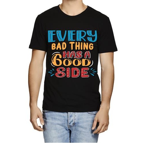 Men's Good Thing Side Graphic Printed T-shirt