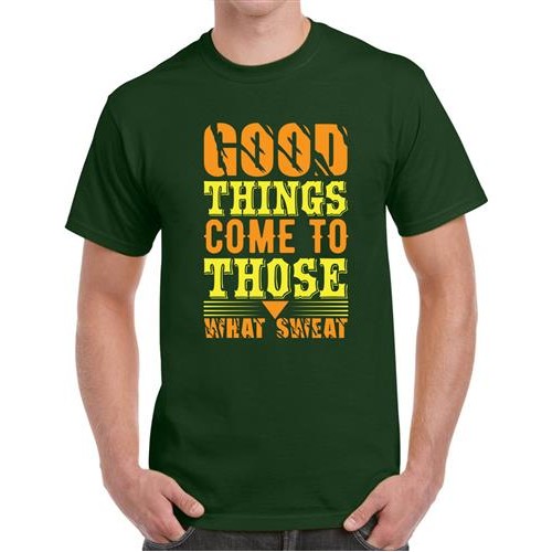 Men's Good Things Come Graphic Printed T-shirt
