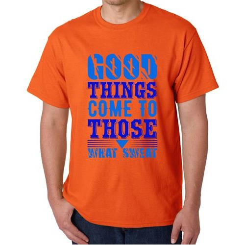 Men's Good Things Come Graphic Printed T-shirt