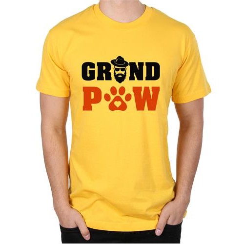 Men's Grand Feet Paw Graphic Printed T-shirt
