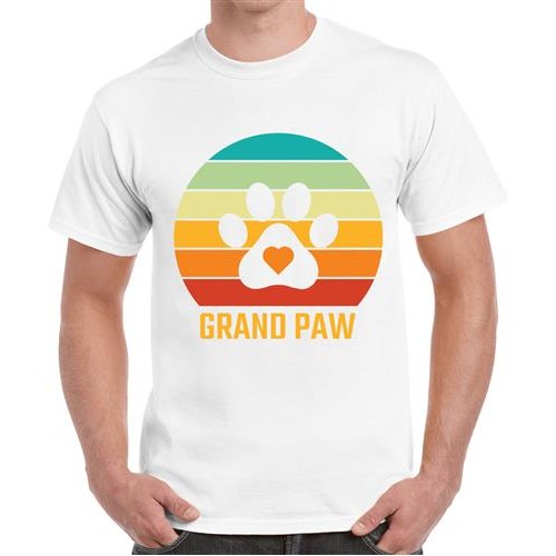 Men's Grand Paw Heart Graphic Printed T-shirt