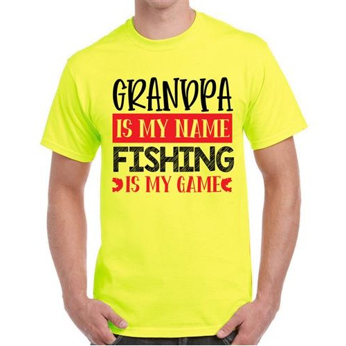 Men's Grandpa game Graphic Printed T-shirt