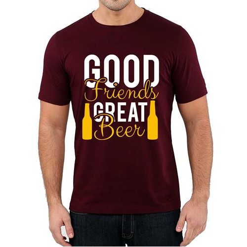 Men's Great Beer Good Graphic Printed T-shirt
