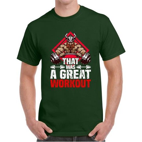 Men's Great Workout Graphic Printed T-shirt