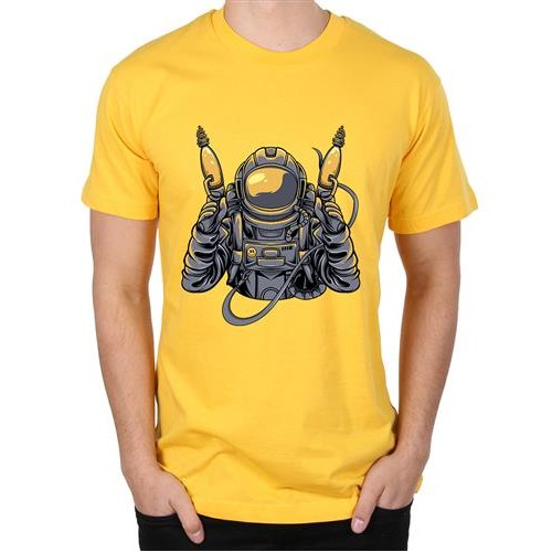 Men's Gum Astronaut Graphic Printed T-shirt