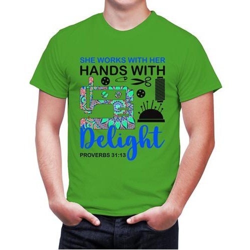Men's Hands With Delight Graphic Printed T-shirt