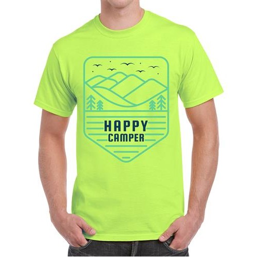 Men's Happy Camp Graphic Printed T-shirt