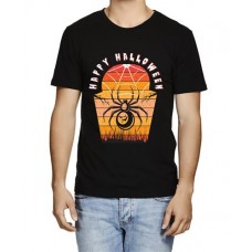 Men's Happy Hallower Spider Graphic Printed T-shirt