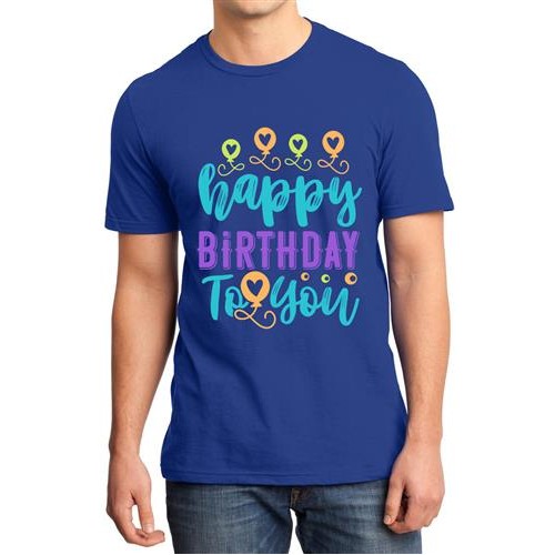Men's Happy To You Graphic Printed T-shirt
