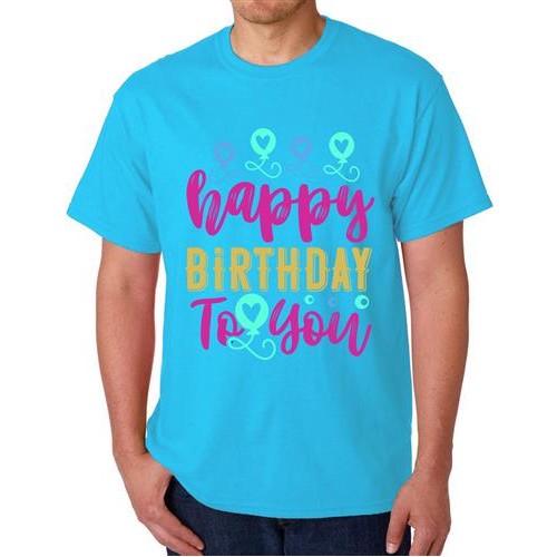 Men's Happy To You Graphic Printed T-shirt