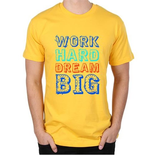 Men's Hard Dream Big Graphic Printed T-shirt