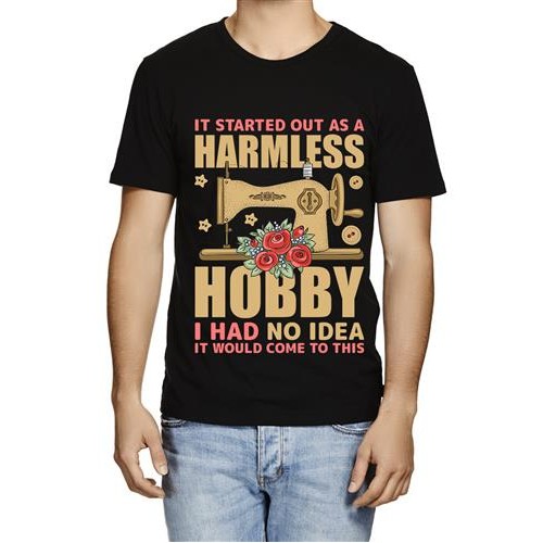 Men's Harmless No Idea Graphic Printed T-shirt
