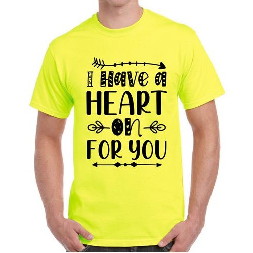 Men's Have A Heart Graphic Printed T-shirt