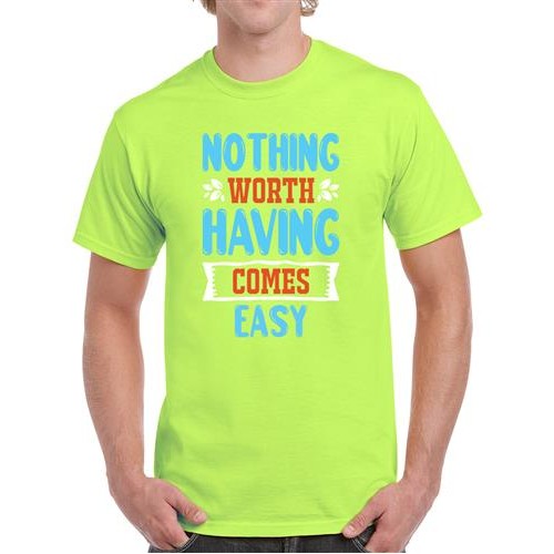 Men's Having Comes Easy Graphic Printed T-shirt