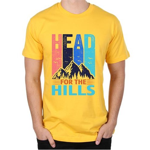 Men's Head Hills Graphic Printed T-shirt