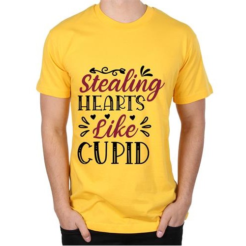 Men's Hearts Like Stealing Graphic Printed T-shirt