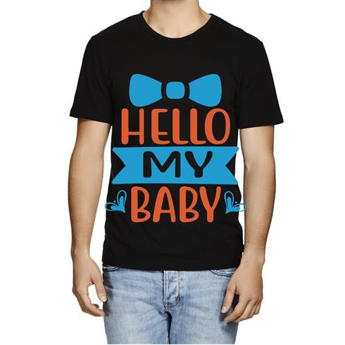 Men's Hello Love My Baby Graphic Printed T-shirt