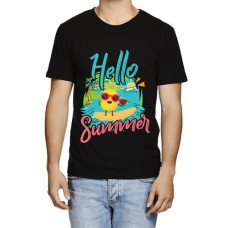 Men's Hello Sun Summer Graphic Printed T-shirt