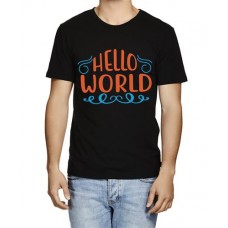 Men's Hello To World Graphic Printed T-shirt