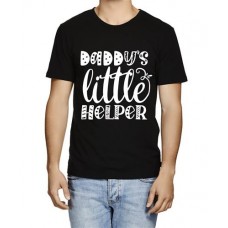 Men's Helper Little Dad Graphic Printed T-shirt