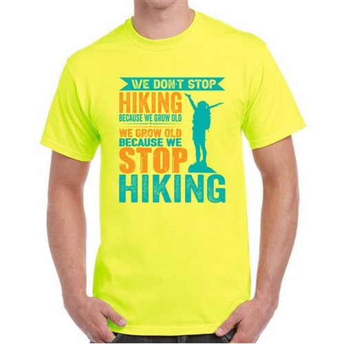 Men's Hiking Stop Graphic Printed T-shirt
