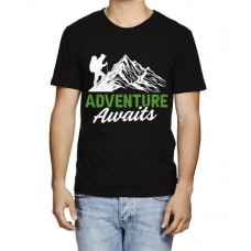 Men's Hill Adventure Awaits  Graphic Printed T-shirt