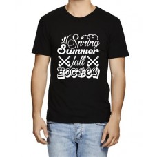 Men's Hockey Summer Graphic Printed T-shirt