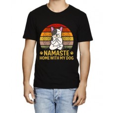 Men's Home Dog Graphic Printed T-shirt