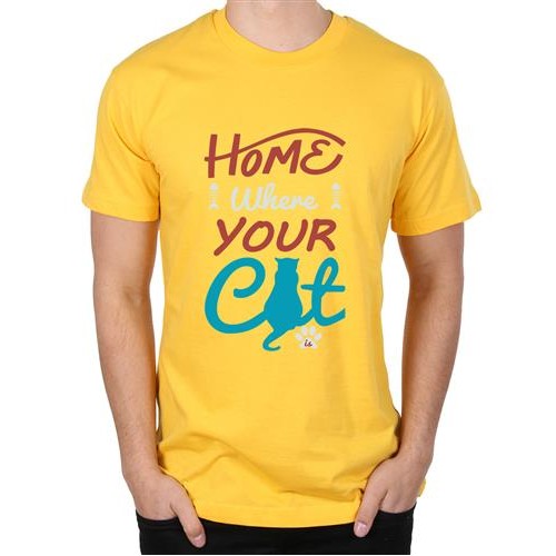 Men's Home Where Your Graphic Printed T-shirt