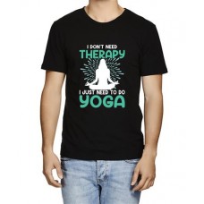 Men's Just Need Yoga Graphic Printed T-shirt