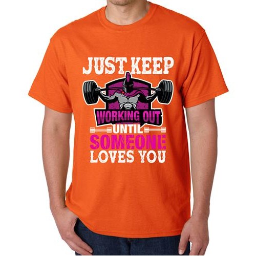 Men's Keep You Loves Graphic Printed T-shirt