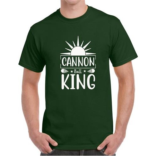 Men's King Ball Cannon Graphic Printed T-shirt