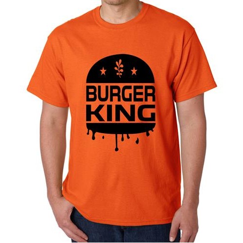 Men's King Burger Graphic Printed T-shirt
