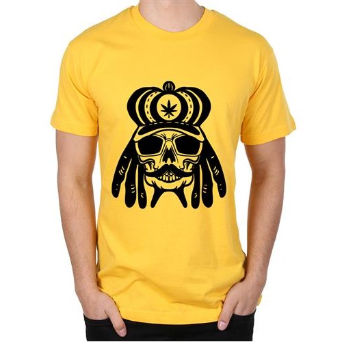 Men's King Skull Graphic Printed T-shirt
