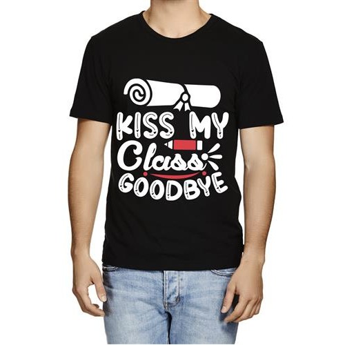 Men's Kiss Good Bye Graphic Printed T-shirt