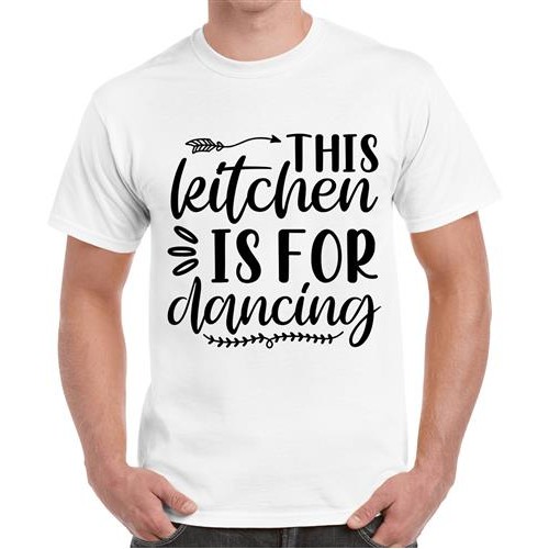 Men's Kitchen Dancing Graphic Printed T-shirt