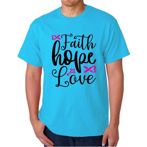 Faith Hope Love Graphic Printed T-shirt