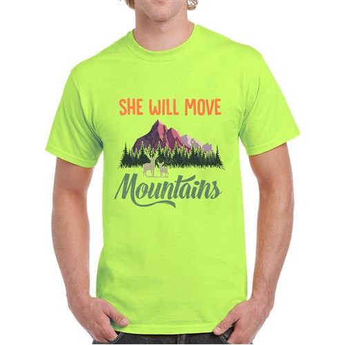 She Will Move Mountains Graphic Printed T-shirt
